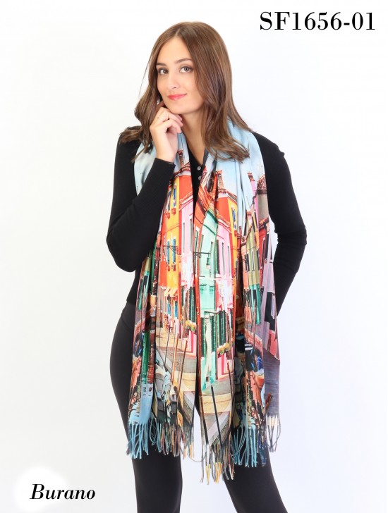 Oil Painting Design Fashion Scarf